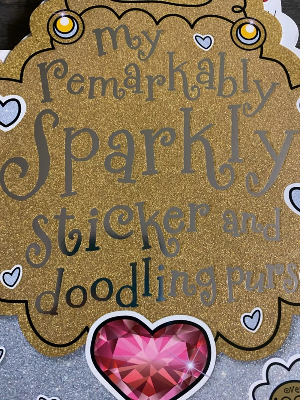 Sparkly Sticker and Doodling Purse Coloring Book.